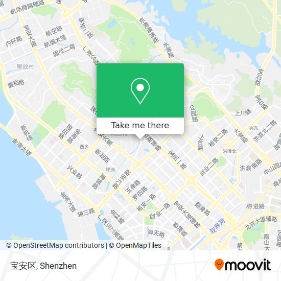 宝安区 map