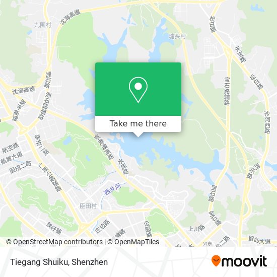 Tiegang Shuiku map