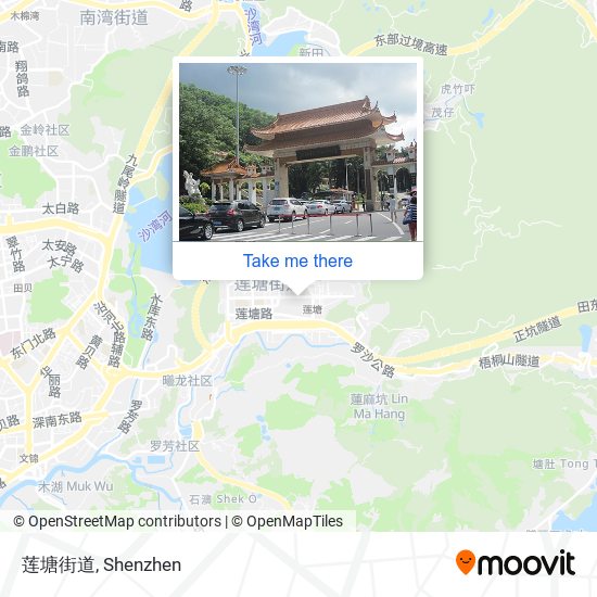 莲塘街道 map