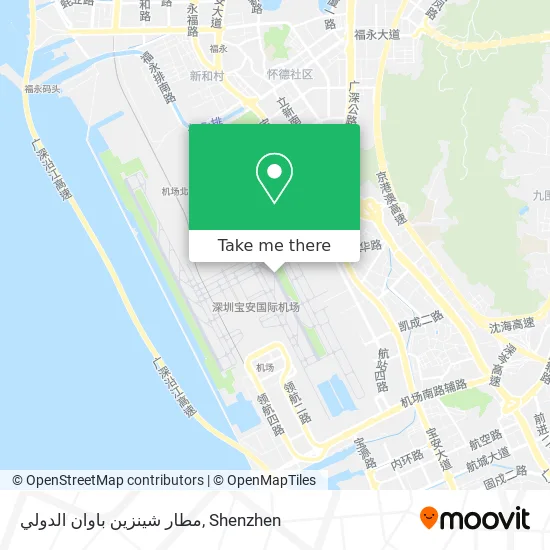 مطار شينزين باوان الدولي map