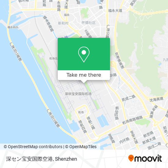 深セン宝安国際空港 map