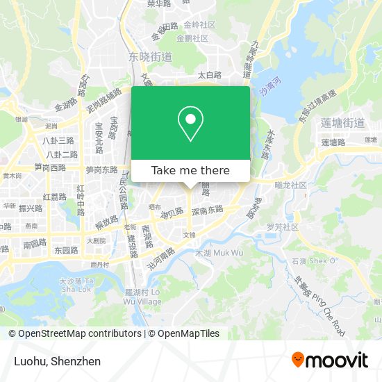 Luohu map