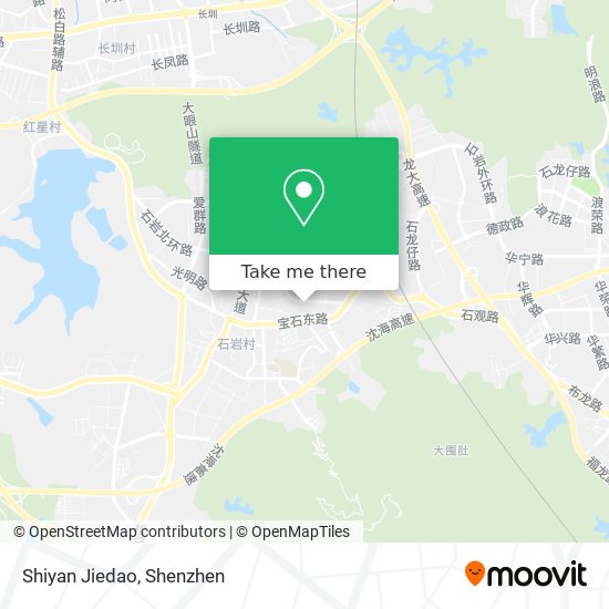 Shiyan Jiedao map