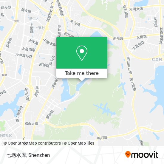 七坜水库 map