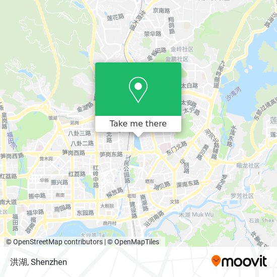 洪湖 map