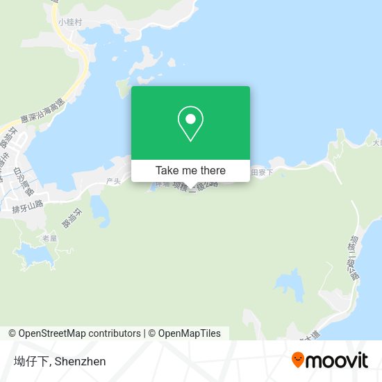 坳仔下 map