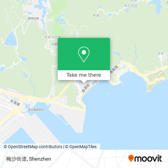 梅沙街道 map