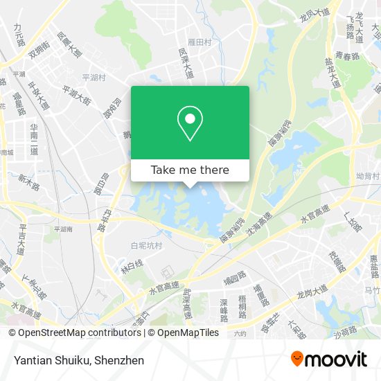 Yantian Shuiku map