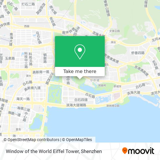 Window of the World Eiffel Tower map
