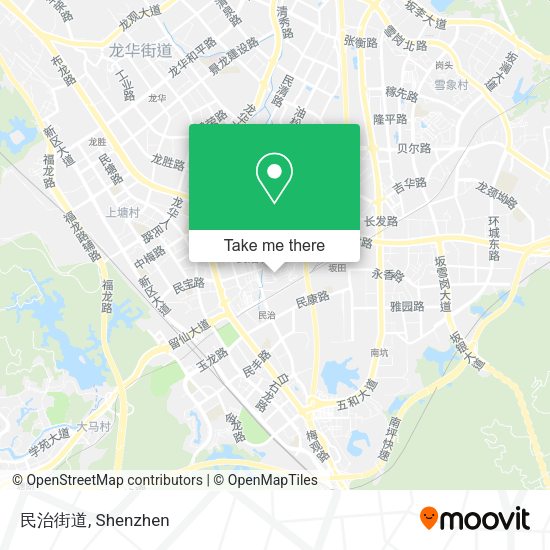 民治街道 map