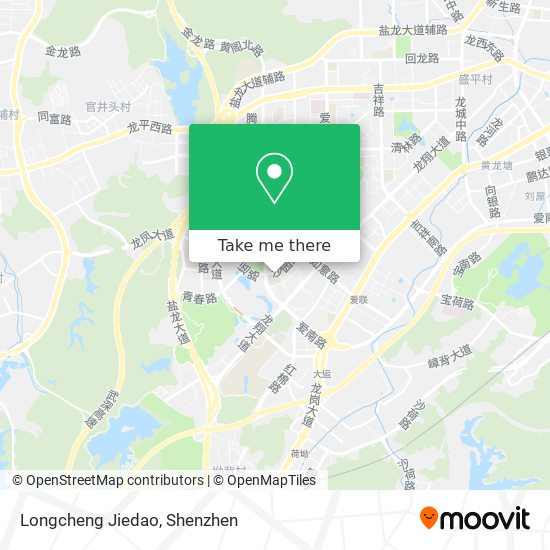 Longcheng Jiedao map