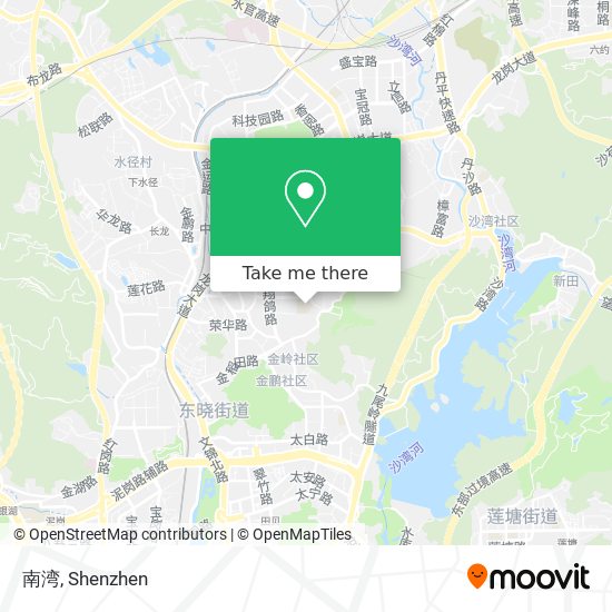 南湾 map