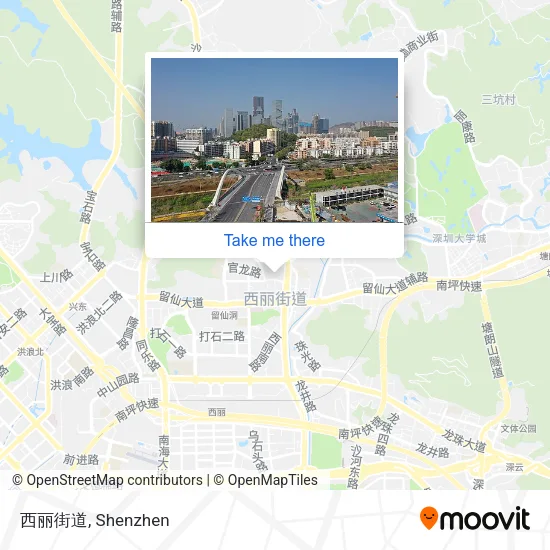西丽街道 map