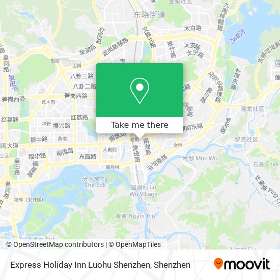 Express Holiday Inn Luohu Shenzhen map