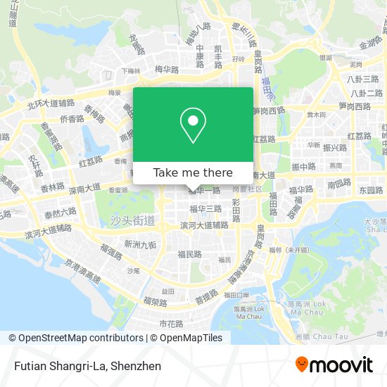 Futian Shangri-La map