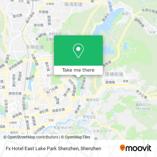 Fx Hotel East Lake Park Shenzhen map