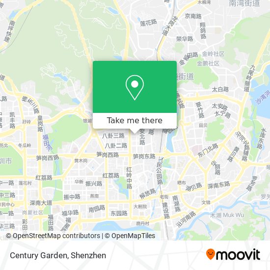 Century Garden map