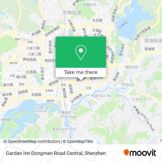 Garden Inn Dongmen Road Central map