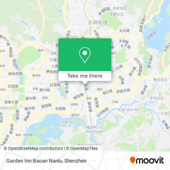 Garden Inn Baoan Nanlu map