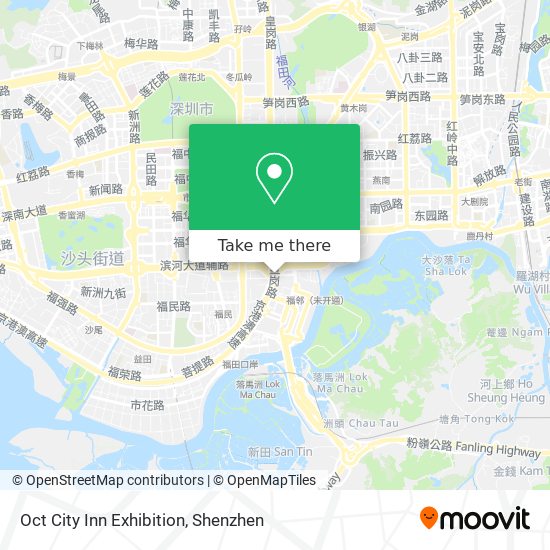 Oct City Inn Exhibition map