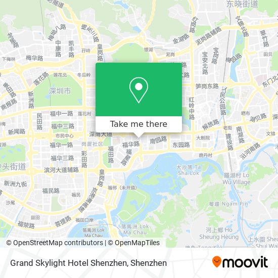 Grand Skylight Hotel Shenzhen map