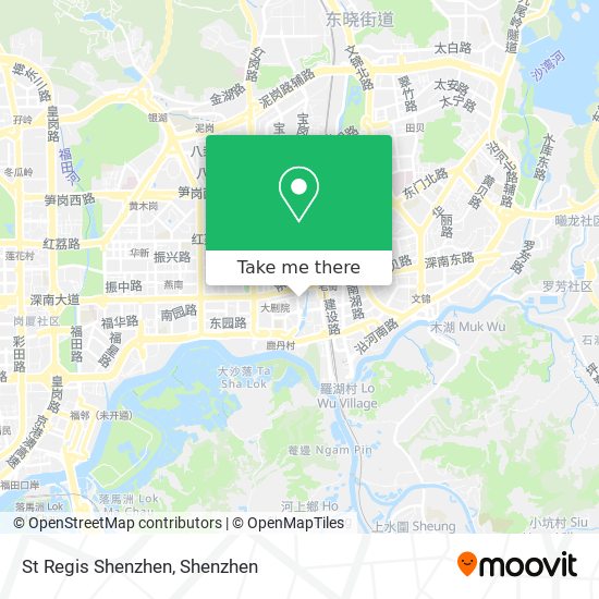 St Regis Shenzhen map