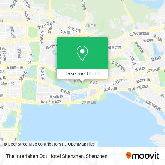The Interlaken Oct Hotel Shenzhen map