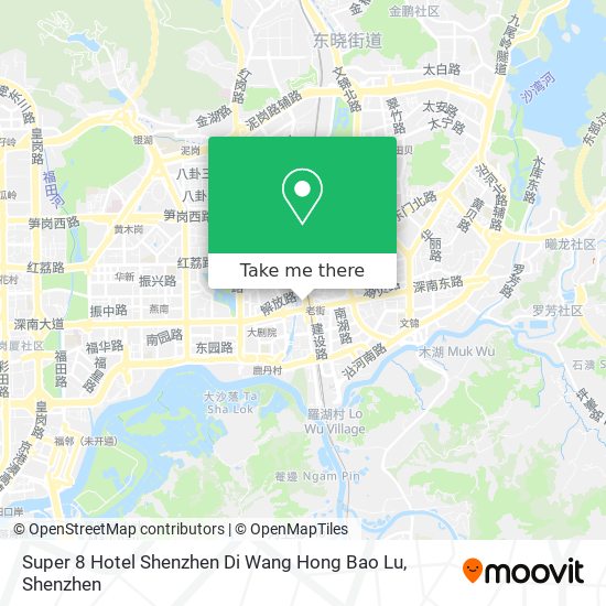 Super 8 Hotel Shenzhen Di Wang Hong Bao Lu map