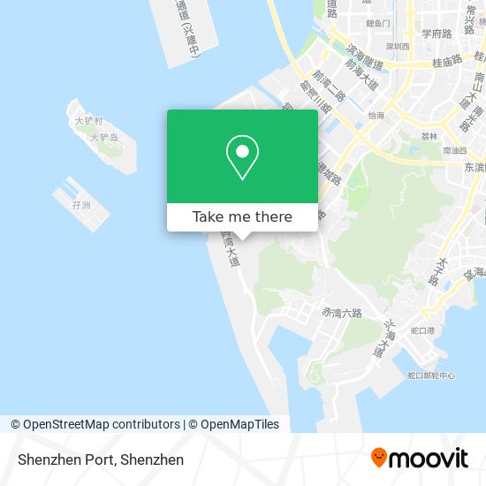 Shenzhen Port map
