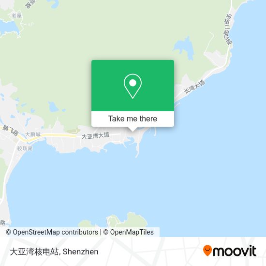 大亚湾核电站 map