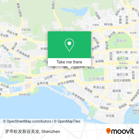 罗帝欧发新设美发 map