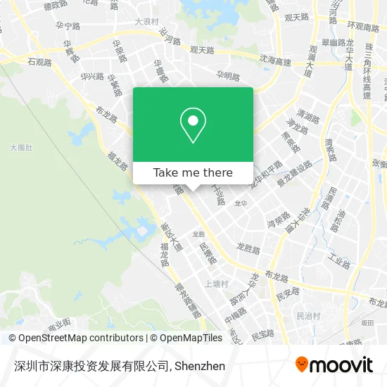 深圳市深康投资发展有限公司 map