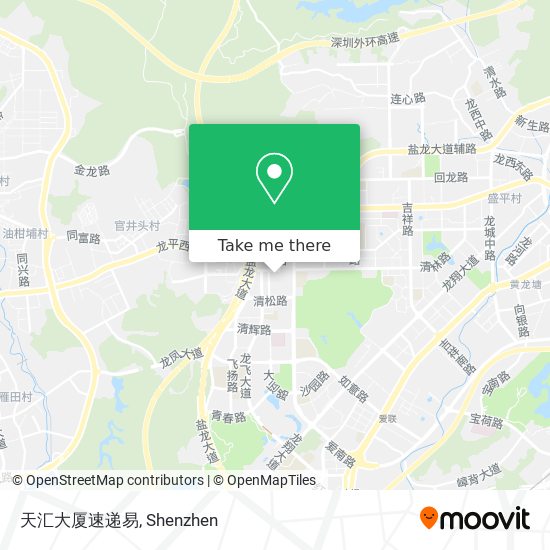 天汇大厦速递易 map