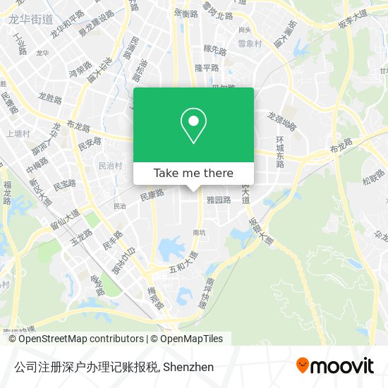 公司注册深户办理记账报税 map