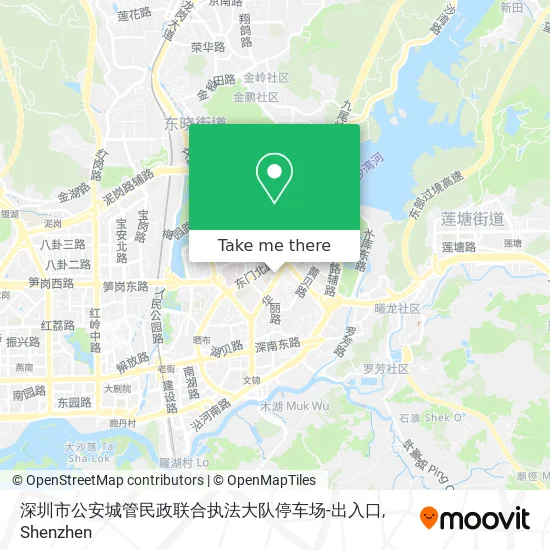 深圳市公安城管民政联合执法大队停车场-出入口 map