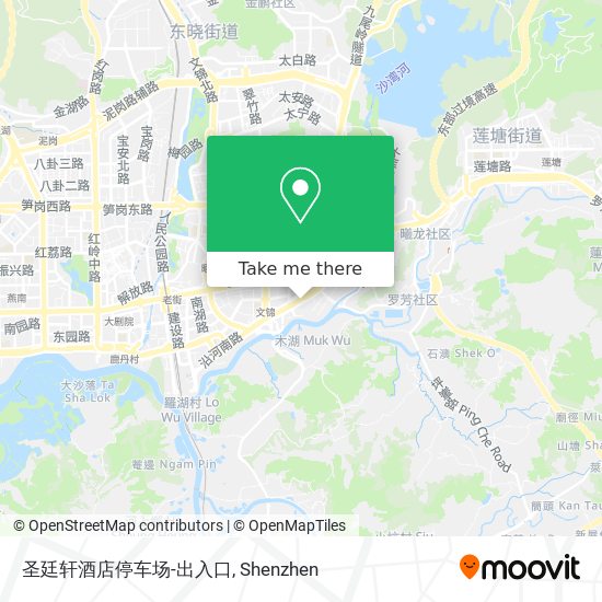 圣廷轩酒店停车场-出入口 map