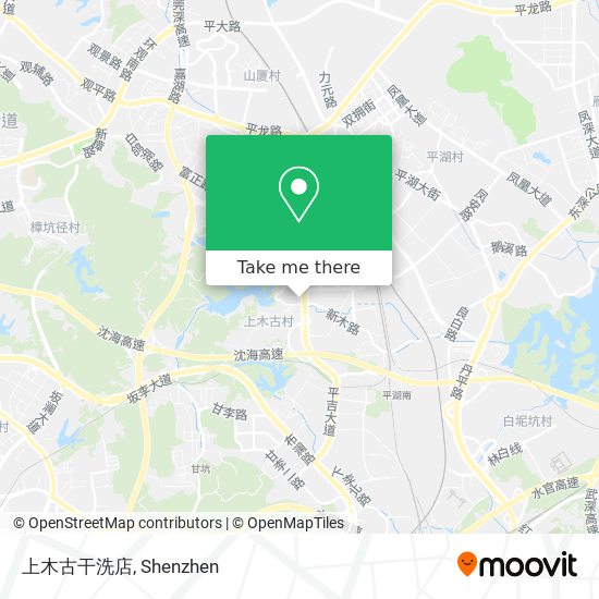 上木古干洗店 map