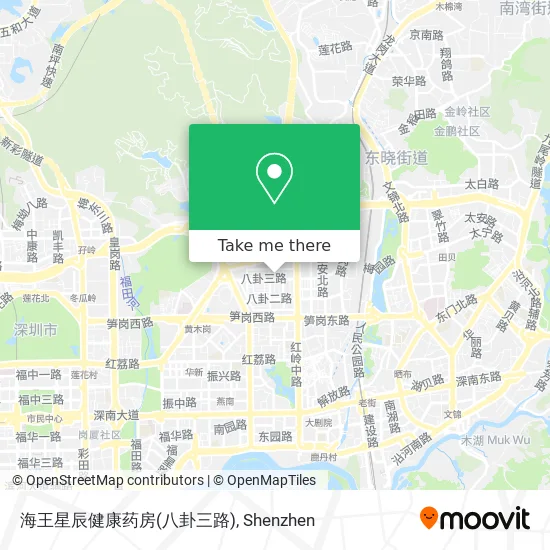 海王星辰健康药房(八卦三路) map