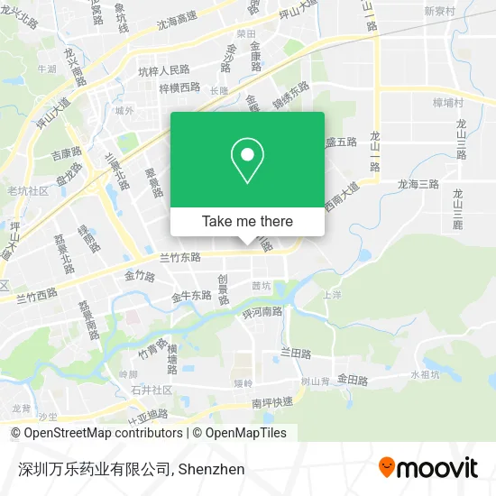 深圳万乐药业有限公司 map