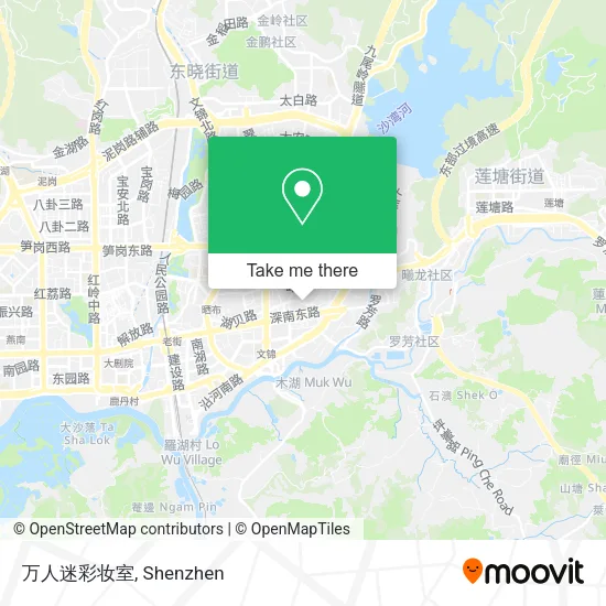万人迷彩妆室 map