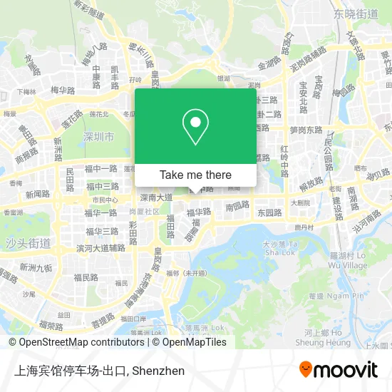 上海宾馆停车场-出口 map