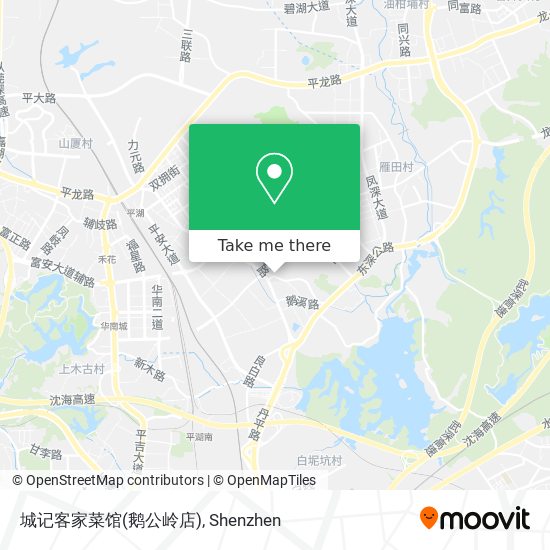 城记客家菜馆(鹅公岭店) map