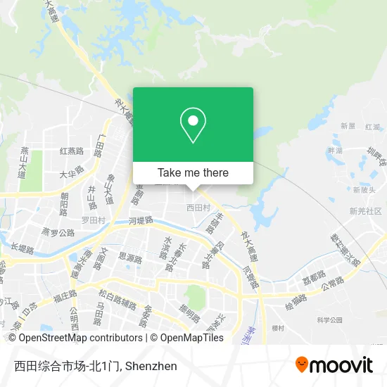 西田综合市场-北1门 map