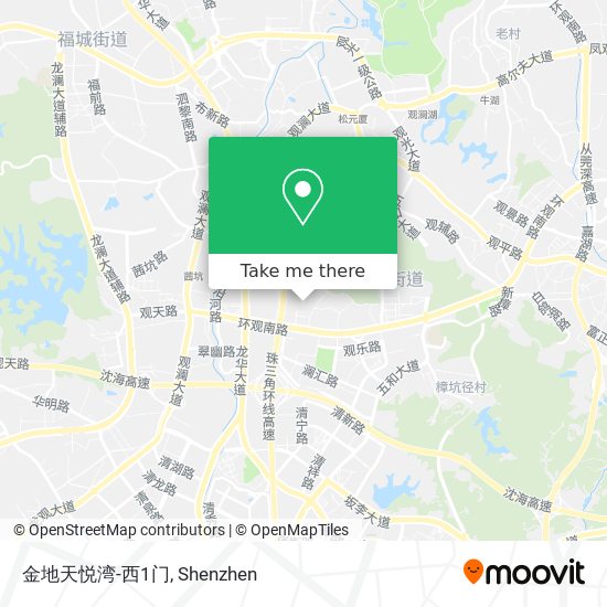 金地天悦湾-西1门 map