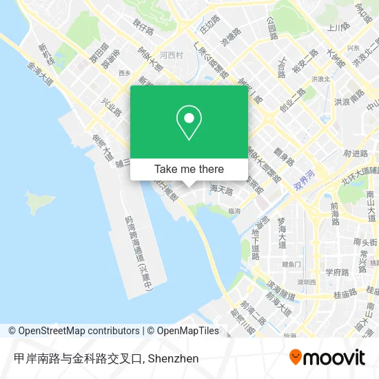 甲岸南路与金科路交叉口 map