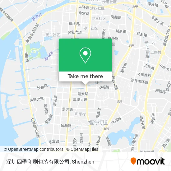 深圳四季印刷包装有限公司 map