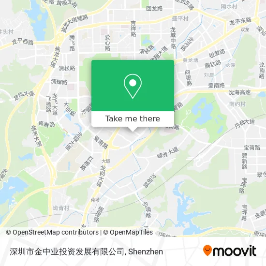 深圳市金中业投资发展有限公司 map
