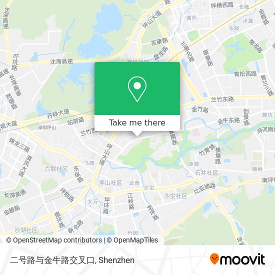 二号路与金牛路交叉口 map