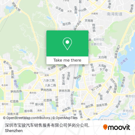 深圳市宝骏汽车销售服务有限公司笋岗分公司 map