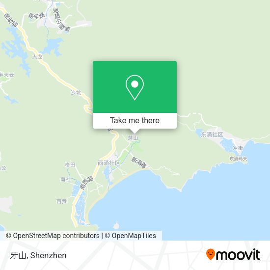 牙山 map